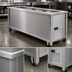 Thumbnail image #3 for DineXpress DXP3CMSL Slimline 3-Pan Mechanically Cooled Cold Food Counter