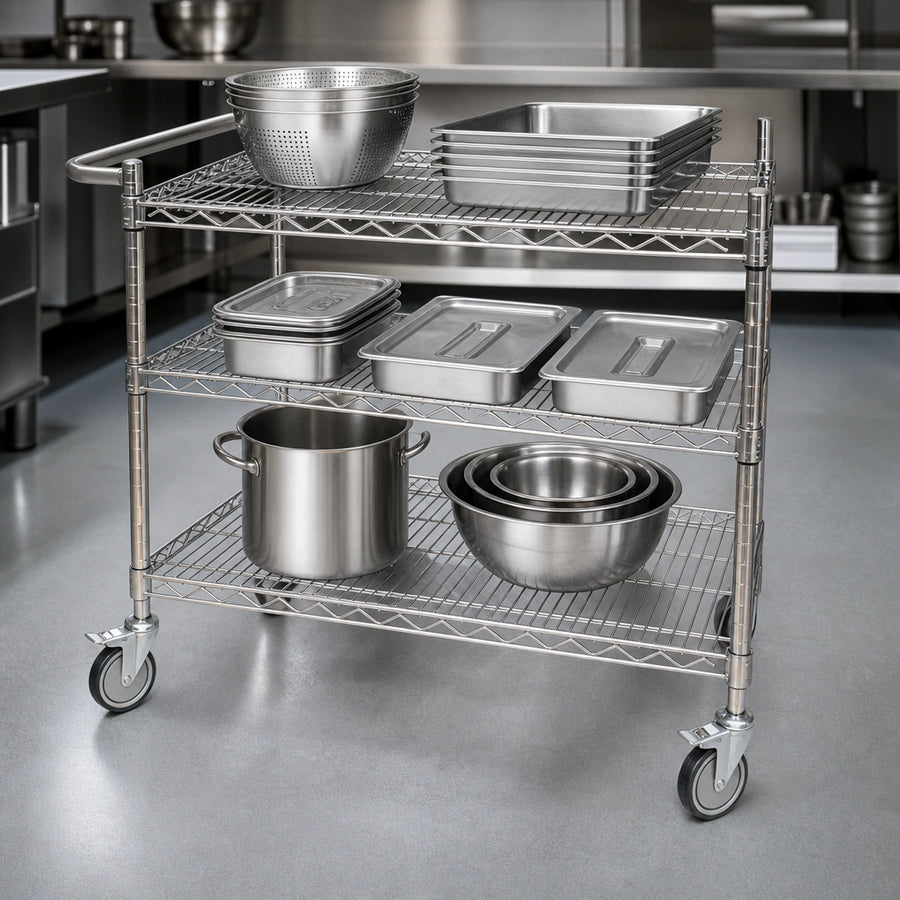 Three Mesh Shelves