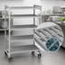 Thumbnail image #4 for Camshelving Premium 5-Tier Vented Mobile Starter Polymer Shelving Unit, 21 x 36 x 75-1/4 Inches, Speckled Gray