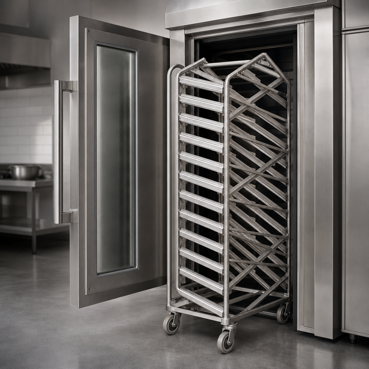Product image #3 for Baxter Heavy Duty 10-Slide Single Side Load Rack for Single Rack Ovens