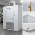 Thumbnail image #3 for Arctic Industries Blue Line 8' x 12' Indoor Walk-In Cooler with Floor, Self-Contained Refrigeration