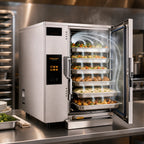 Thumbnail image #3 for AccuTemp Evolution E64403E120 Boilerless Countertop Electric Convection Steamer, 6-Pan, 12" x 20" Pans, 12 kW, 440V 3-Phase