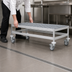 Thumbnail image #3 for Fermostock Mobile Louvered/Slotted Aluminum Dunnage Rack, 59 x 22 x 17 Inches, 600 lb. Per Shelf