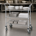 Thumbnail image #3 for Advance Tabco Special Value Series 3-Shelf Wire Utility Bus Cart, 42 x 24 x 38 Inches, Chrome Plated