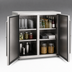 Thumbnail image #4 for Top Shelf Narrow Door Back Bar Dry Storage Cabinet, 40 Inch Wide, Two-Section, Non-Refrigerated