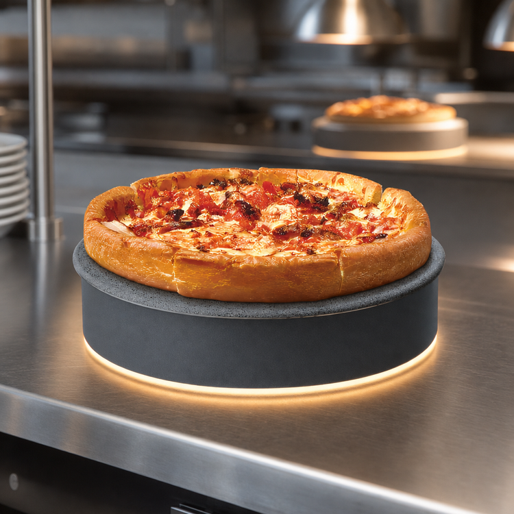 Product image #3 for Hatco Glo-Ray Round Portable Heated Simulated Stone Shelf, 18-Inch Diameter, 325 Watts