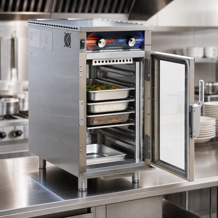 Product image #4 for FWE Clymate IQ Countertop Heated Humidity Holding Cabinet, 7-Pan 12 x 20 Capacity