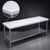 Thumbnail image #3 for Advance Tabco Poly-Vance 84-Inch x 24-Inch Poly Top Work Table with Adjustable Stainless Steel Undershelf