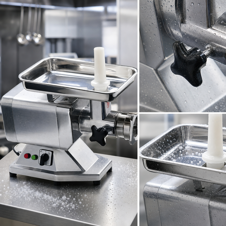 Product image #3 for Eurodib HM22A Electric Bench Meat Grinder with #22 Hub, 660 lb. per Hour, 110V