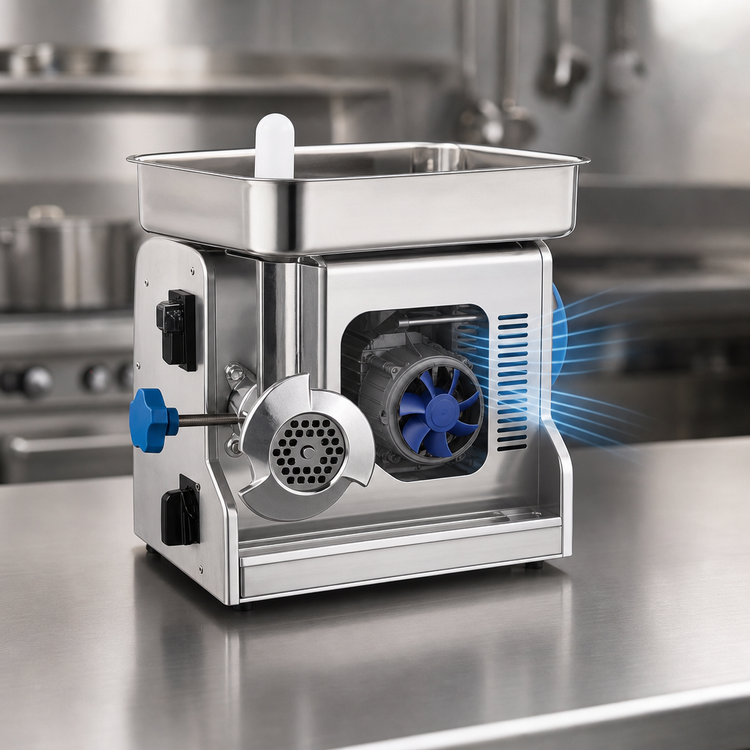 Product image #4 for Edlund EDVG-8 Electric Bench-Type Meat Grinder with Storage Drawer, 115V
