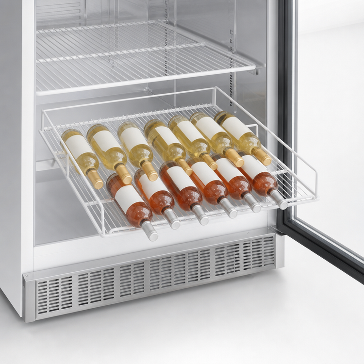 Product image #3 for Beverage-Air White Flat Wine Rack for MMRR49, 12-Bottle Capacity