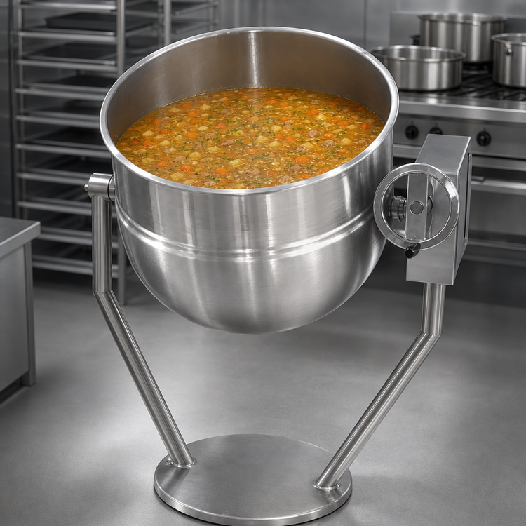 Product image #3 for Legion TWP-30 30-Gallon Direct Steam Tilting Kettle
