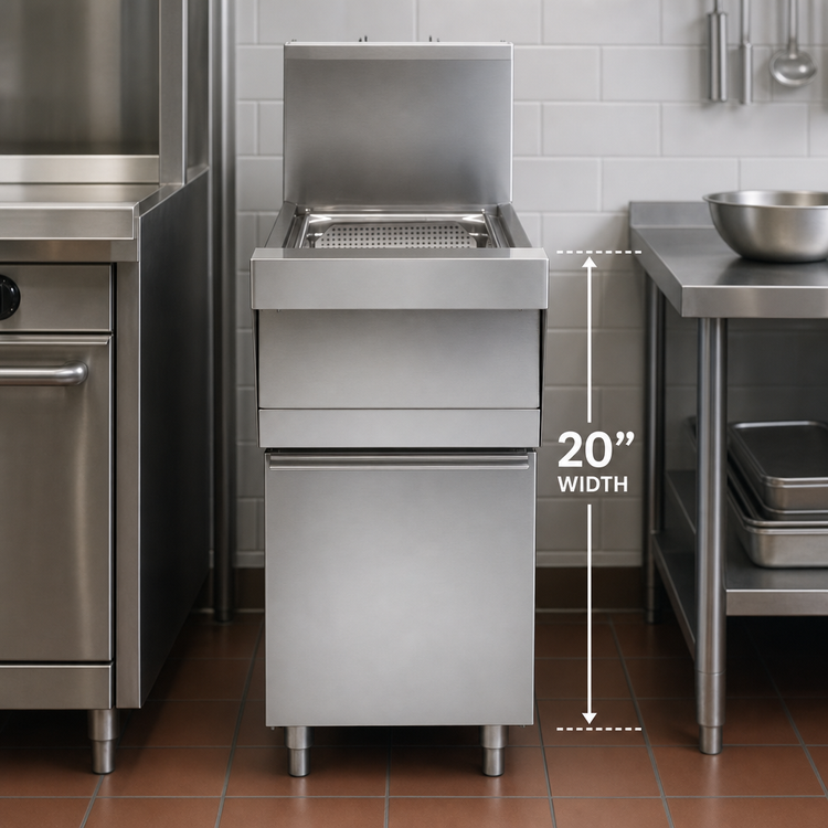 Product image #3 for Frymaster/Dean 20-Inch Stainless Steel Spreader Cabinet with Standard Legs