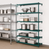 Thumbnail image #4 for Metro Super Erecta Super Adjustable Add-On Wire Shelving Unit, 30 x 21 x 74 Inches, 5 Shelves, Green Epoxy-Coated Finish
