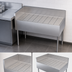 Thumbnail image #3 for Freestanding Stainless Steel Underbar Corner Drainboard with Left End Return, 48 x 24 Inches