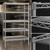 Thumbnail image #3 for Eagle Group Valu-Master 5-Tier Stationary Starter Wire Shelving Unit, 24W x 21D x 86H, Pewter Gray Epoxy