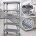 Thumbnail image #3 for Millenia Mobile Polymer Shelving Starter Unit, 42W x 21D x 86H, 5 Shelves