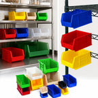 Thumbnail image #3 for Quantum QUS265 Stackable/Hanging Polypropylene Shelf Bin, 8-1/4 x 18 x 9 Inches Case of 6