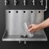 Thumbnail image #3 for Micro Matic Wall-Mount 16-Inch Stainless Steel Drip Tray Trough with Integral Glass Rinser, 5 Faucet Holes
