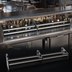 Thumbnail image #3 for Glastender 51-Inch Double Stainless Steel Speed Rail with Open Step-and-Rail Design