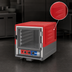 Thumbnail image #3 for Metro C5 3 Series Mobile Under Counter Moisture Heated Holding and Proofing Cabinet with Clear Polycarbonate Door, Red Insulation Armour