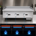 Thumbnail image #3 for KoolMore 36-Inch 3-Burner Natural Gas Commercial Griddle, 90,000 BTU