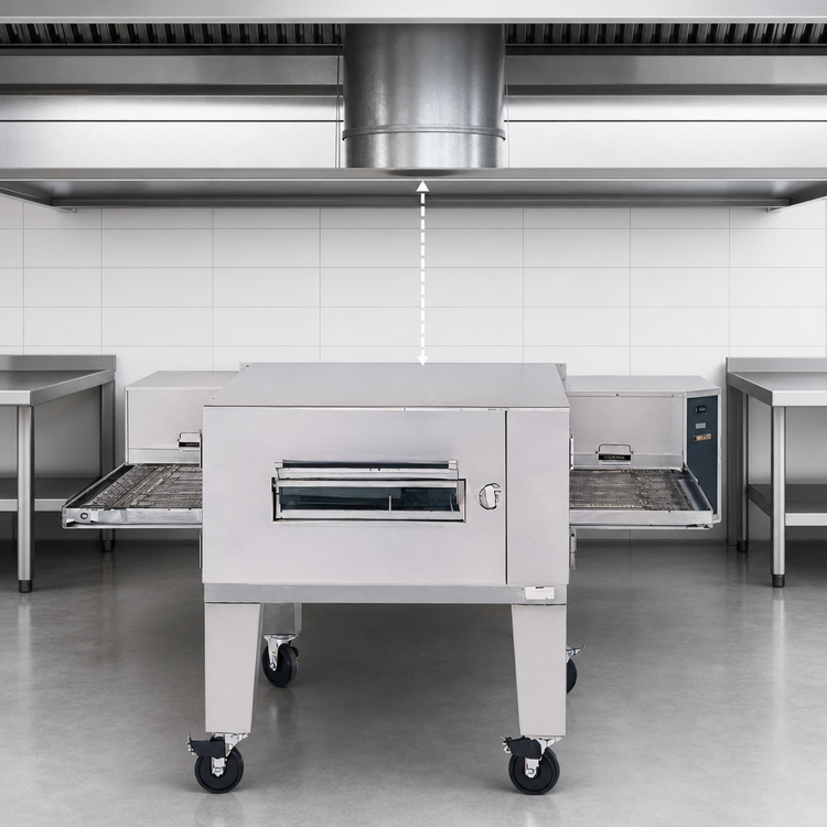 Product image #3 for Lincoln Impinger Low Profile Single-Deck Natural Gas Conveyor Pizza Oven, 80-Inch Wide