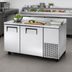 Thumbnail image #3 for True Manufacturing 60 1/4-Inch Wide Deep Worktop Two-Section Freezer with Stainless Steel Doors and Rear Splash