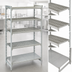 Thumbnail image #4 for Cambro Camshelving Premium 5-Tier Vented and Solid Stationary Starter Polymer Shelving Unit, 54 x 18 x 84 Inches