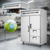 Thumbnail image #3 for Everest ESWQ2D2 Two-Section Reach-In Dual Temperature Refrigerator/Freezer Combo, 39/13 Cu. Ft.