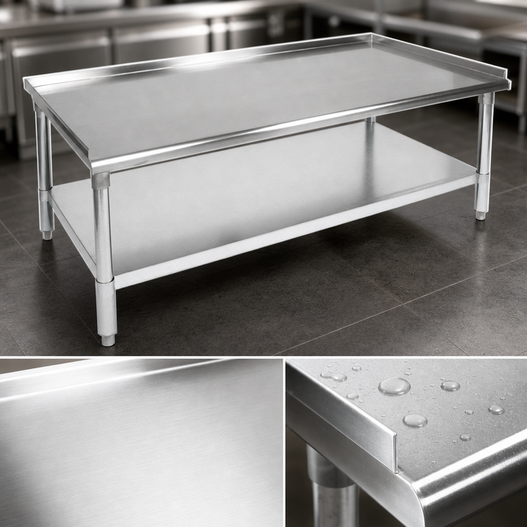 Product image #3 for John Boos Stainless Steel Equipment Stand with Adjustable Undershelf, 18 Inch W x 36 Inch D x 24 Inch H