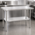Thumbnail image #3 for Quantum SST-2460U 60-Inch x 24-Inch 304 Stainless Steel Work Table with Adjustable Undershelf