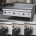 Thumbnail image #3 for Garland Heavy-Duty 36-Inch Countertop Gas Griddle with Manual Hi-Lo Controls, 1-Inch Smooth Steel Plate
