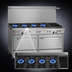 Thumbnail image #3 for Southbend Ultimate 60-Inch Commercial Gas Restaurant Range with 4 Pyromax Open Burners, 24-Inch Charbroiler, Standard Oven, and Convection Oven