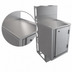 Thumbnail image #4 for BK Resources 21 x 18-Inch Top Shelf Underbar Cabinet, Flat Top, Die Wall, Stainless Steel