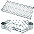 Thumbnail image #3 for Quantum 2142S 42" x 21" 304 Stainless Steel Wire Shelf, 600–800 lb. Capacity