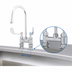 Thumbnail image #3 for T&S Brass B-0328-CR Deck-Mount Bar Faucet, 4 in. Centers, Gooseneck Spout, 2.2 GPM