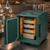 Thumbnail image #4 for Cambro Ultra Pan Carrier H-Series Heated Front-Loading Food Pan Carrier, 1 Compartment, 110V, Granite Green