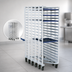 Thumbnail image #3 for New Age Mobile Full-Height Z-Type Nesting Aluminum Pan Rack, 15 Full-Size Sheet Pan Capacity