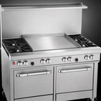 Thumbnail image #3 for Southbend (Middleby) Ultimate 4483EE-3G 48-Inch Gas Restaurant Range with 2 Open Burners, 36-Inch Griddle & 2 Space-Saver Ovens