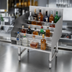 Thumbnail image #4 for Advance Tabco Special Value Series 5-Step Freestanding Stainless Steel Liquor Bottle Display Unit