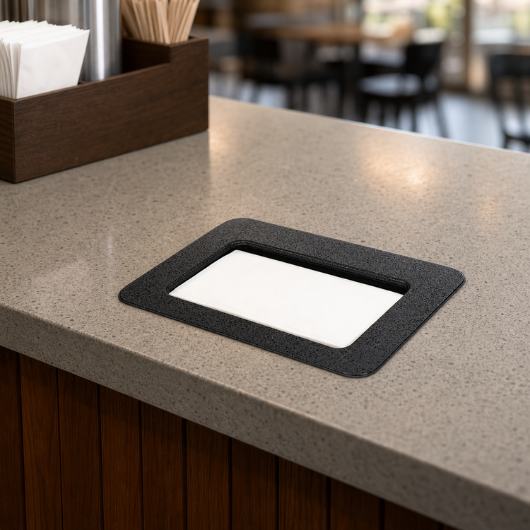 Product image #3 for Vollrath FMN-1 Flush Mount Built-In Napkin Dispenser for 5 x 6-1/2 Inch Folded Napkins