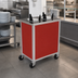 Thumbnail image #3 for Mobile Enclosed 2-Tube Plate Dispenser for 8-1/8 Inch Round Plates