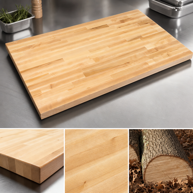 Product image #3 for Boos Block 36 x 27 Inch Blended Edge Grain Maple Kitchen Countertop with Varnique Finish