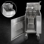 Thumbnail image #3 for Imperial (Middleby) IFS-50-EU 50 lb. Electric Floor Fryer with Tilt-Up Elements, Stainless Steel, 240V 3-Phase
