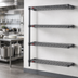 Thumbnail image #3 for Eagle Group Valu-Master 4-Tier Add-On Wire Shelving Unit with QuadTruss Shelves, 60 x 21 x 74 Inches, Pewter Gray Epoxy