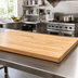 Thumbnail image #3 for John Boos Boos Block 108 x 36 x 1-1/2 Inch Kitchen Countertop, Blended Edge Grain Northern Hard Rock Maple, Varnique Finish
