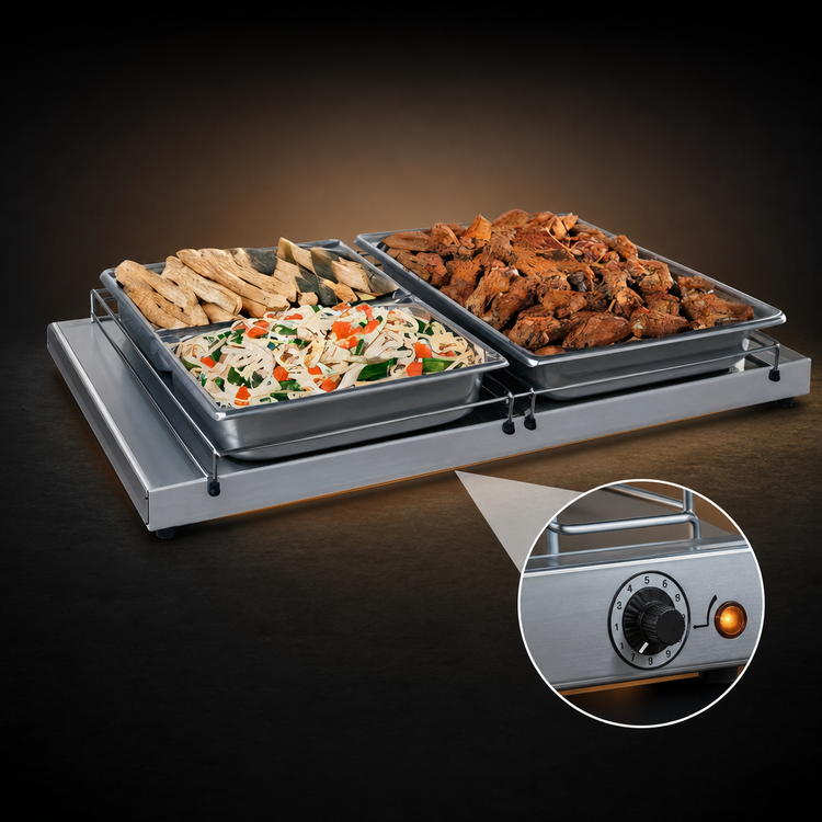 Product image #3 for Hatco Glo-Ray Free-Standing Heated Shelf, 24 Inch W x 15-3/4 Inch D, Thermostatic Controls