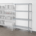 Thumbnail image #3 for Eagle Group QuadTruss 4-Tier Add-On Wire Shelving Unit, 42W x 21D x 74H, Chrome-Plated