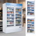 Thumbnail image #3 for 53-Inch Two-Section Reach-In Glass Door Display Freezer, 45 Cu. Ft., Bottom Mount